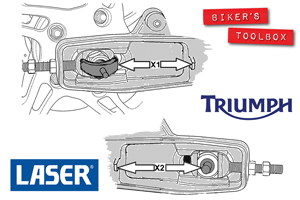 Triumph Rear Wheel Alignment Tool 
